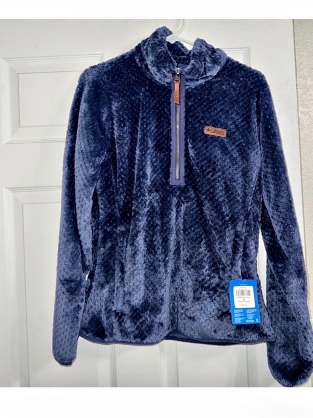 Columbia Fire Side II Sherpa Full Zip Women's Fleece Blue Medium